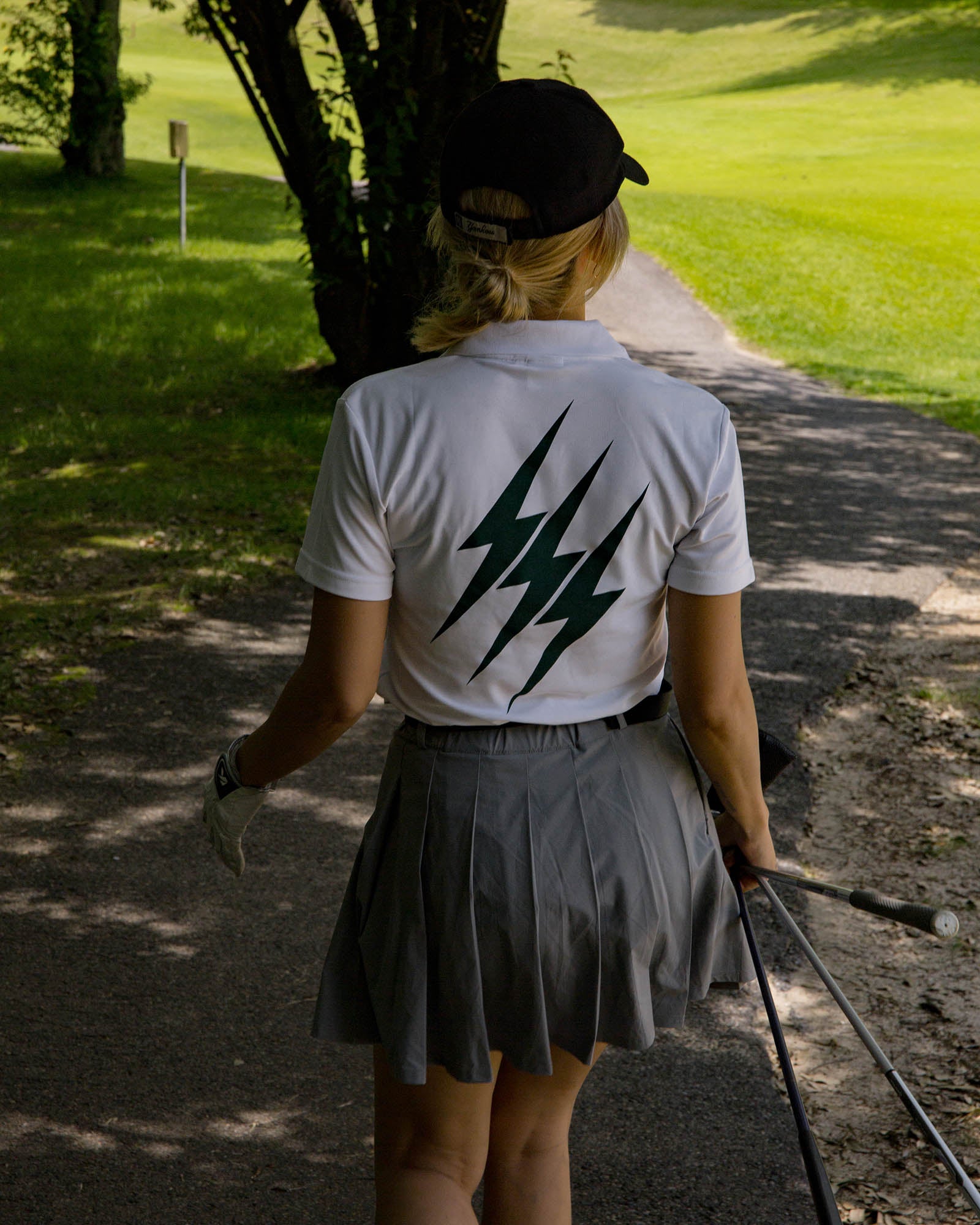 WOMENS】#THUNDER STRIPES POLO - BLACK - – Cph/Golf™︎
