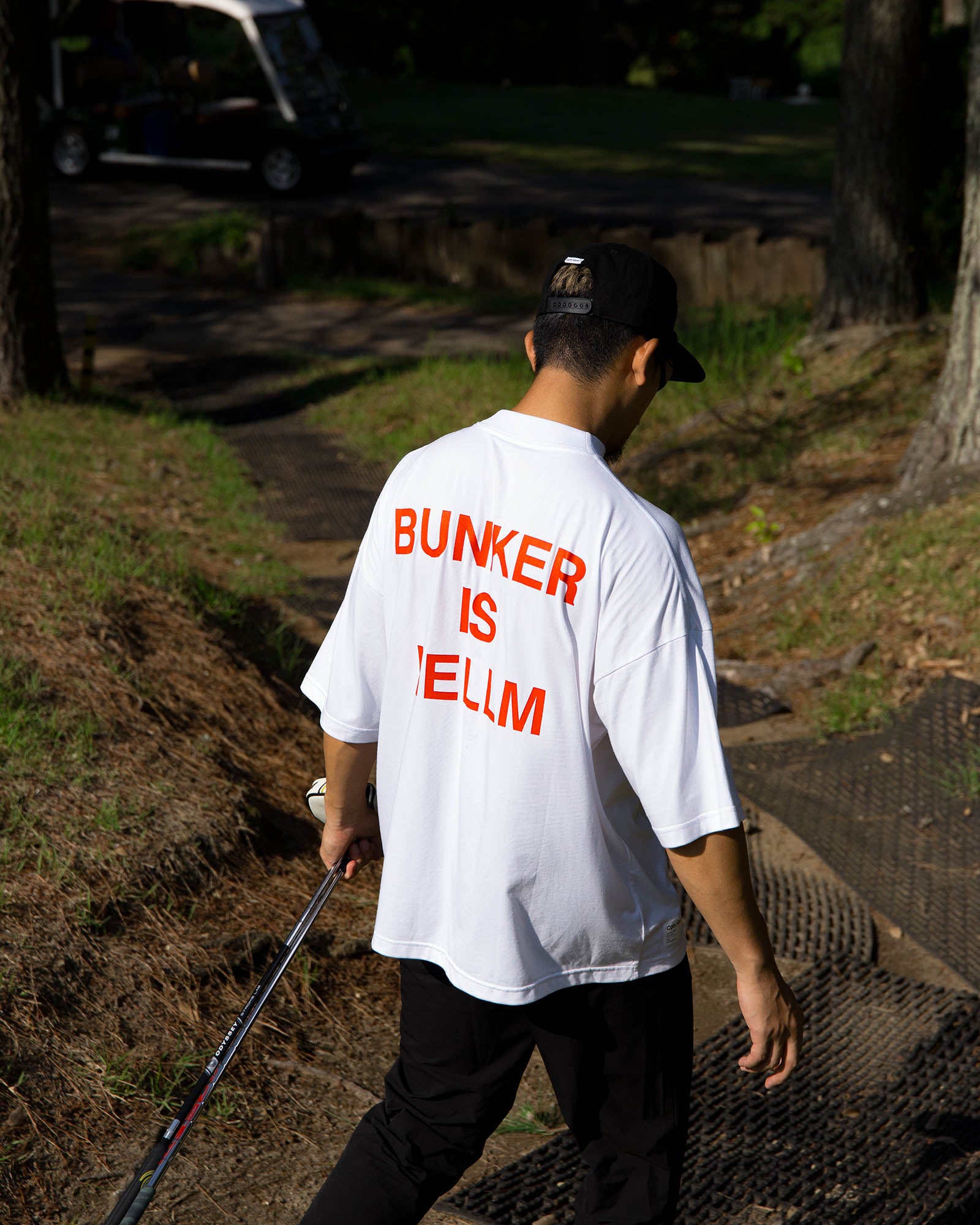 SHELTECH® × Cph/Golf™ #BUNKER MOCK NECK S/S TEE - GRAY