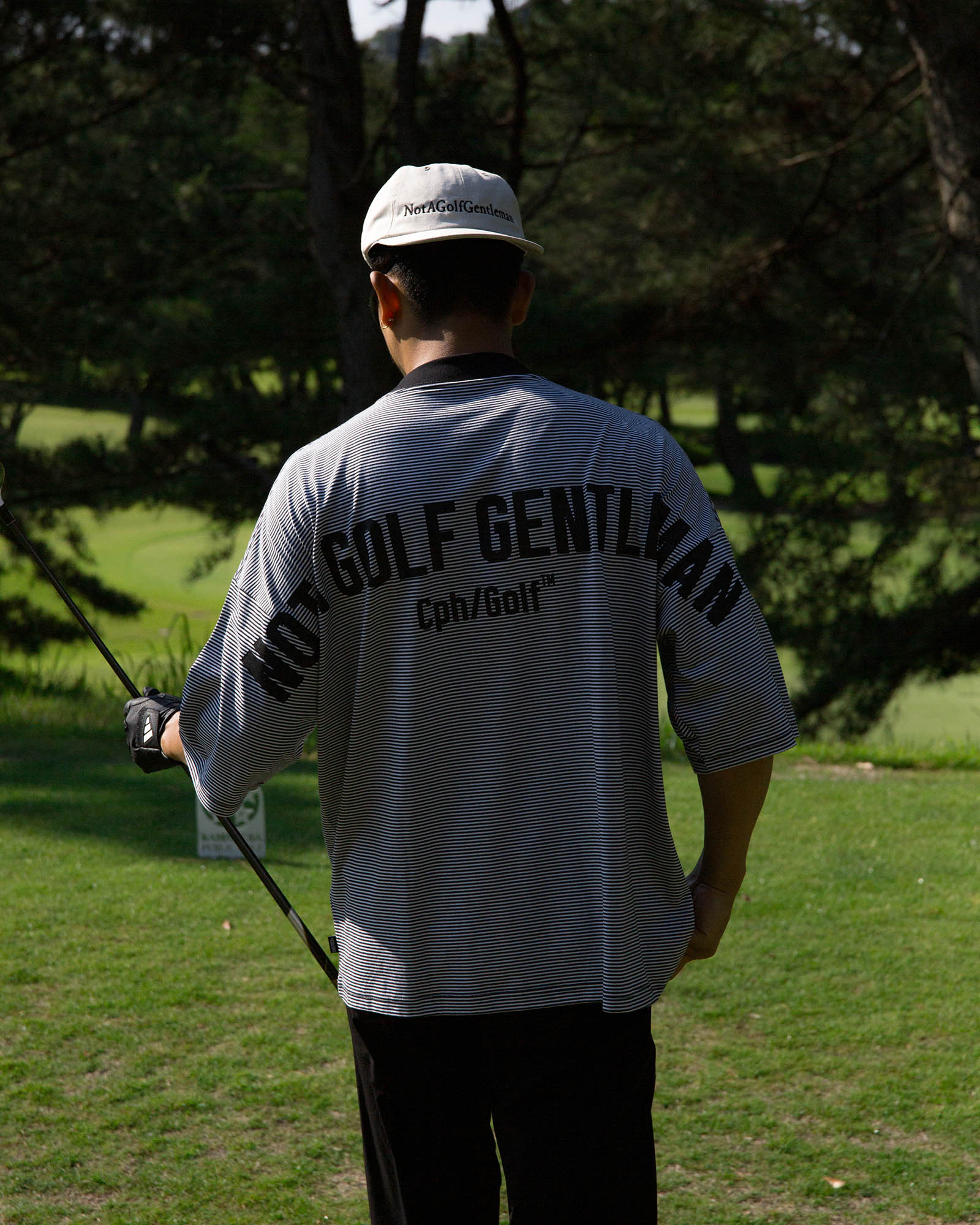メンズウェア Cph/Golf GENTLEMAN BORDER MOCKNECK TEE M GENTLEMAN BORDER MOCK NECK TEE - BLACK - – Cph/Golf™︎