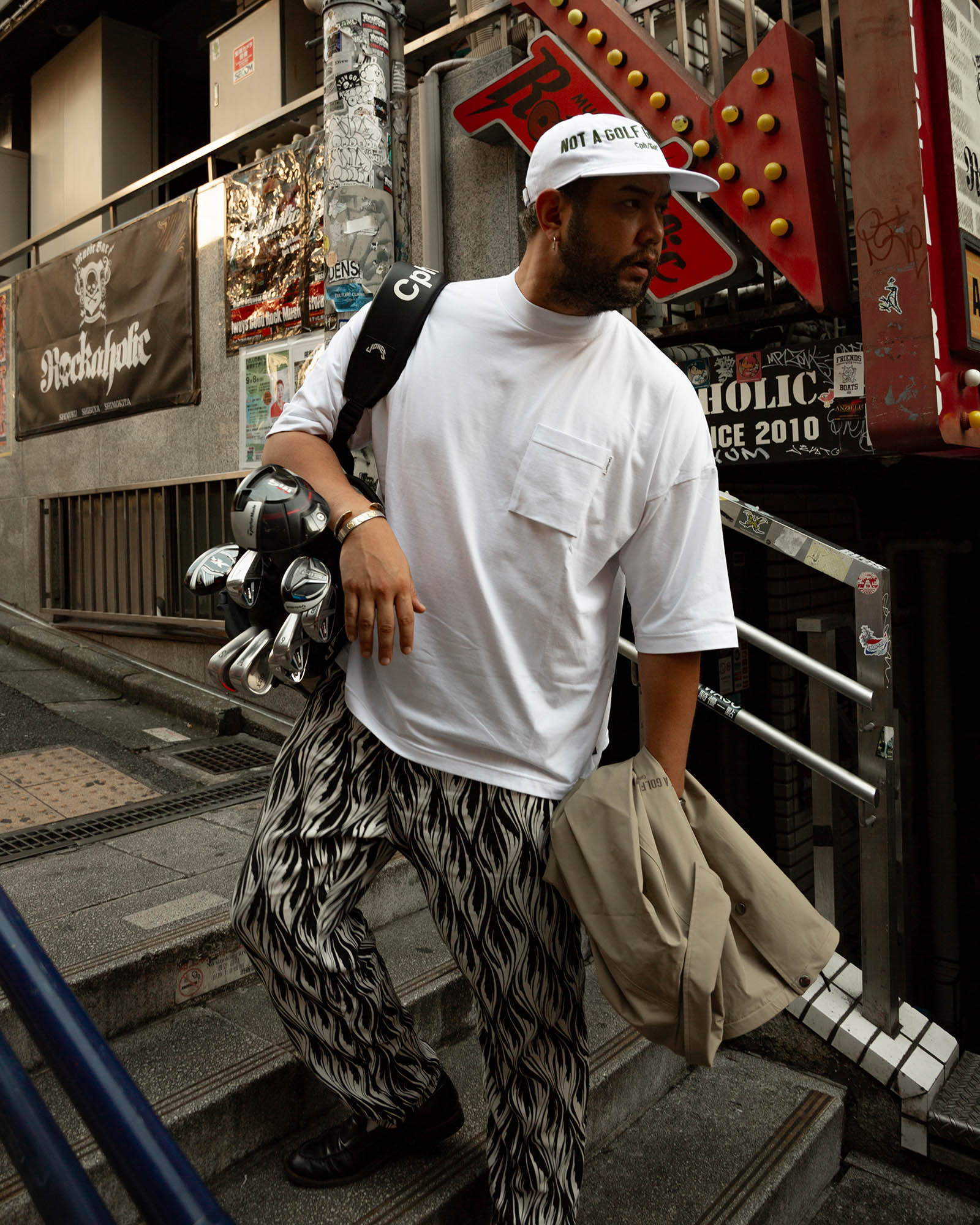 SHELTECH® × Cph/Golf™ #GENTLEMAN MOCK NECK TEE – Cph/Golf™︎