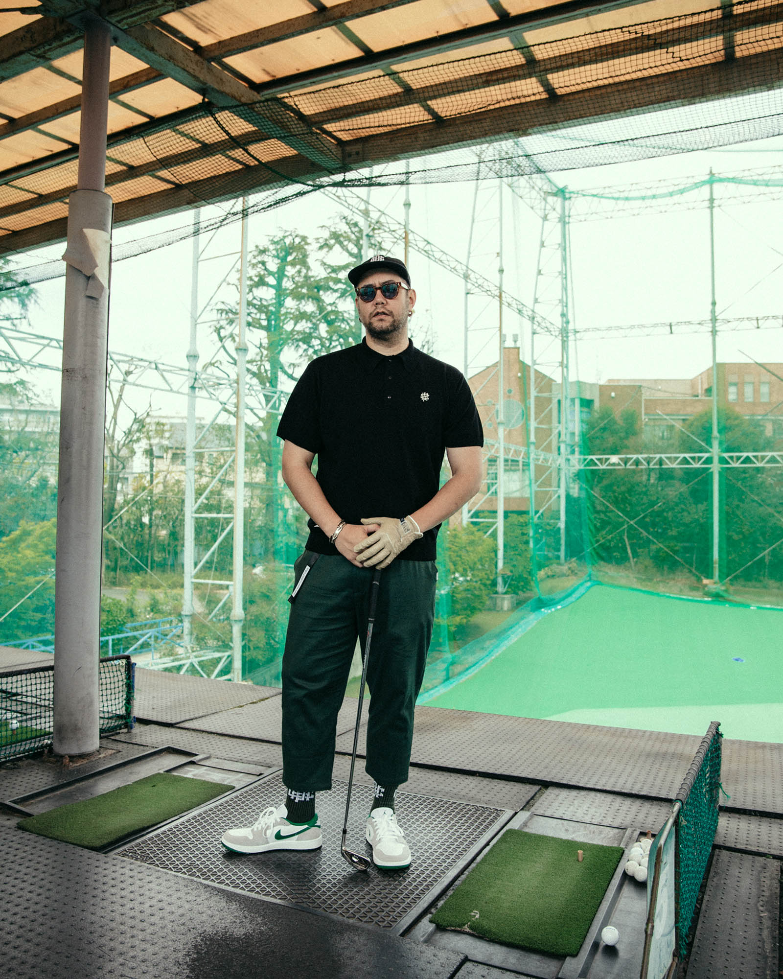 ADJUSTABLE CROPPED CHINO PANTS - GREEN - – Cph/Golf™︎
