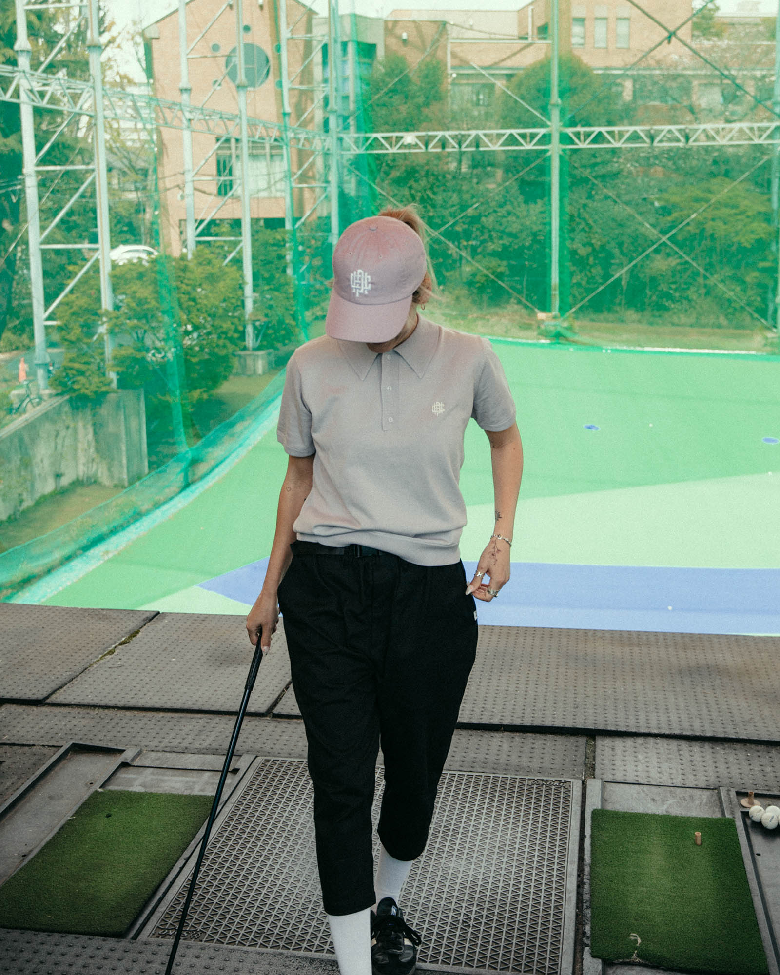 WOMENS】#ADJUSTABLE CROPPED CHINO PANTS - BLACK - – Cph/Golf™︎