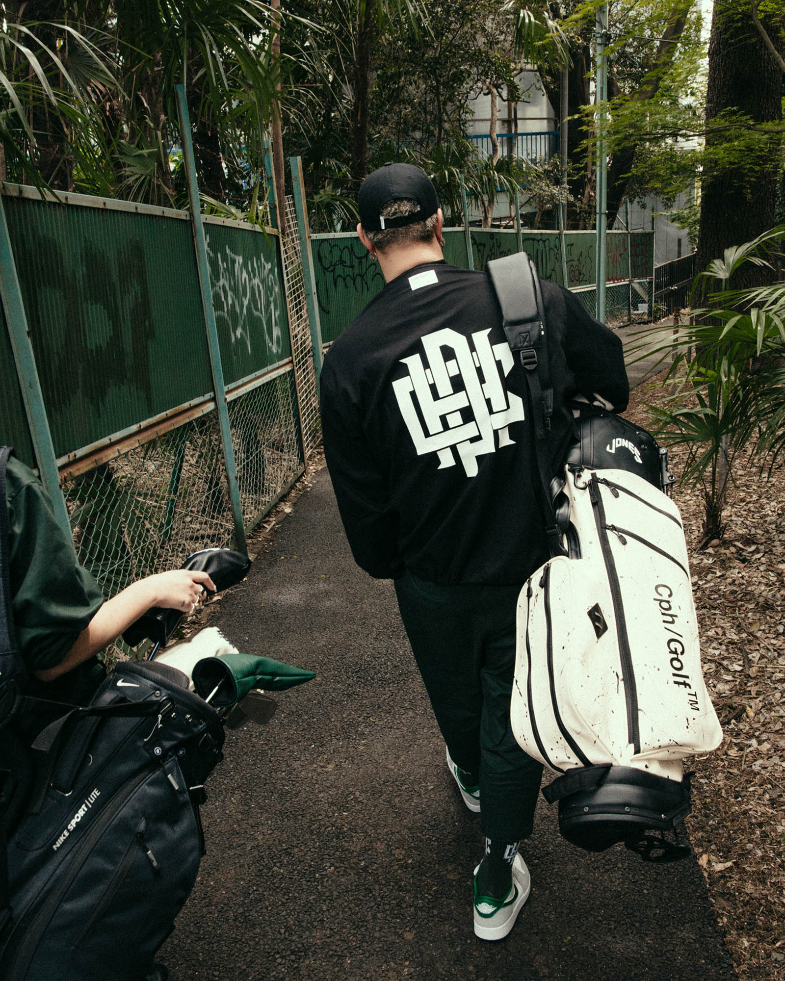 OVERLAP LOGO NO COLLAR JACKET - BLACK - – Cph/Golf™︎