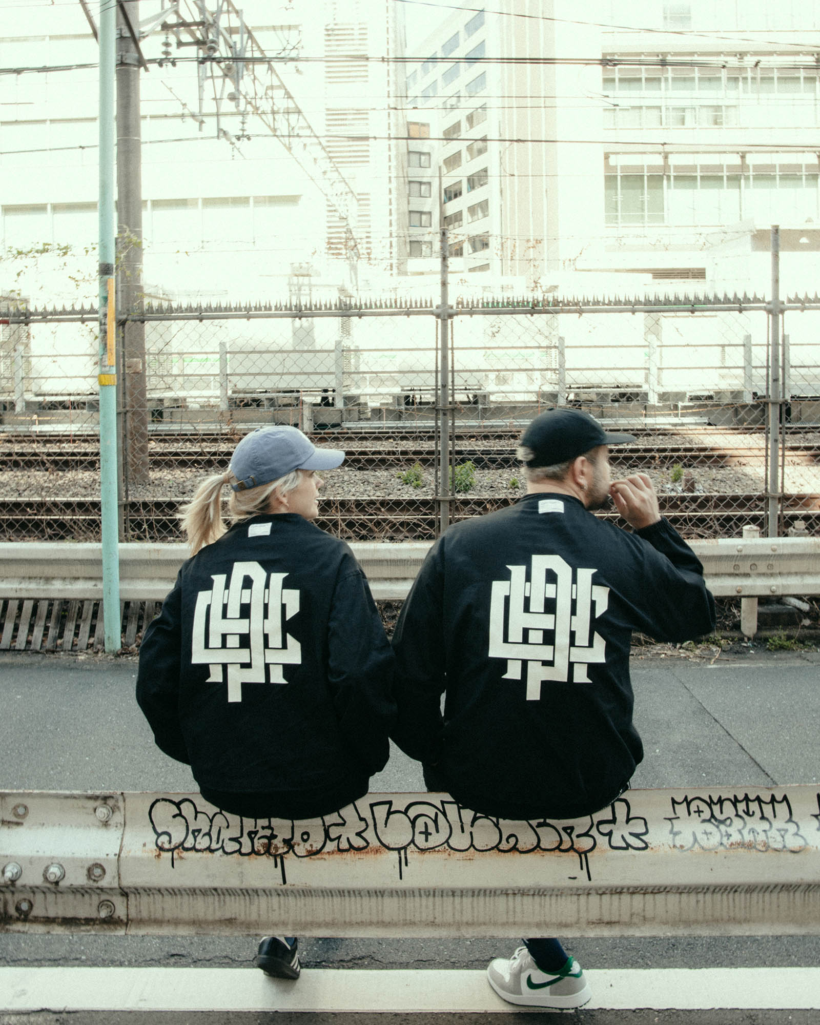 新品♡CPH/GOLF OVERLAP LOGO NOCOLLAR JACKET WOMENS】#OVERLAP LOGO NO COLLAR JACKET - BLACK - – Cph/Golf™︎