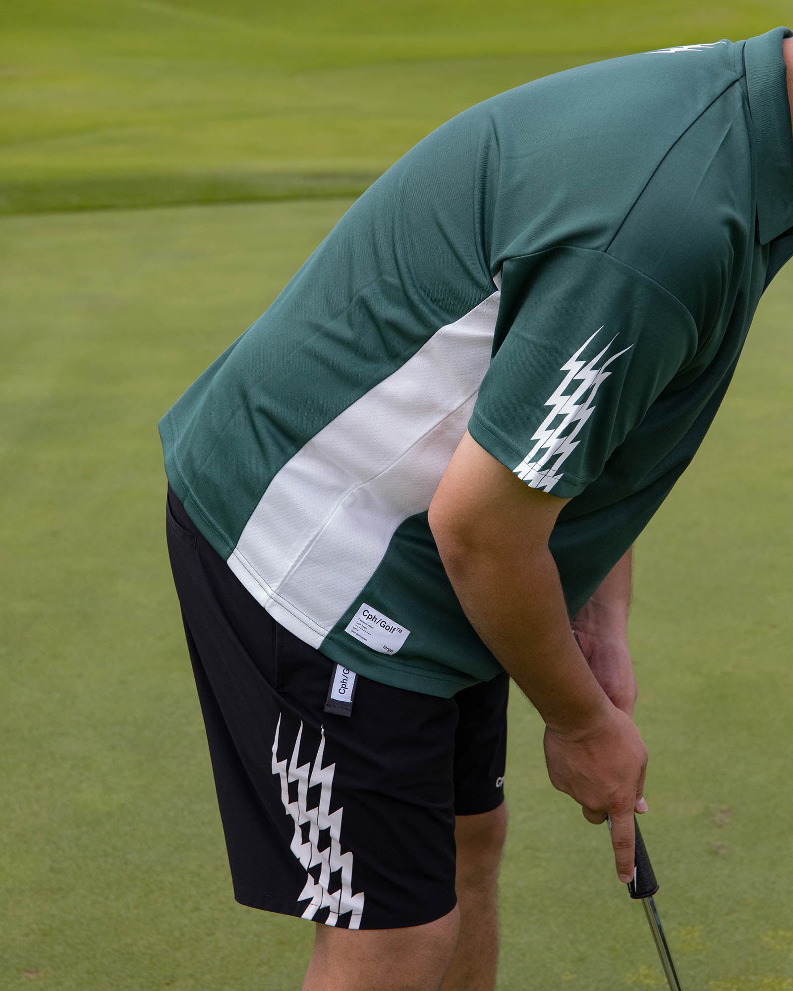 CPH GOLF THUNDER STRIPES ハーフパンツ【ブラック】 THUNDER STRIPES ADJUSTABLE SHORT - BLACK - – Cph/Golf™︎