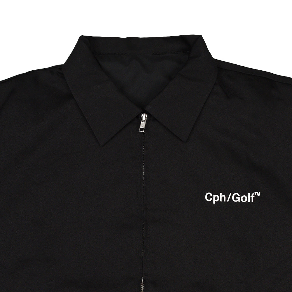 FIRE SLEEVE COTTON TRACK BLOUSON BLACK – Cph/Golf™︎