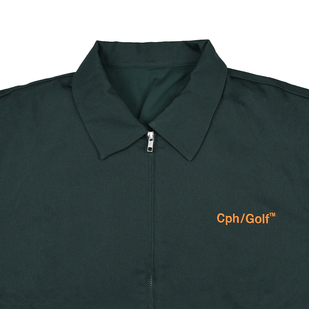 FIRE SLEEVE COTTON TRACK BLOUSON GREEN – Cph/Golf™︎