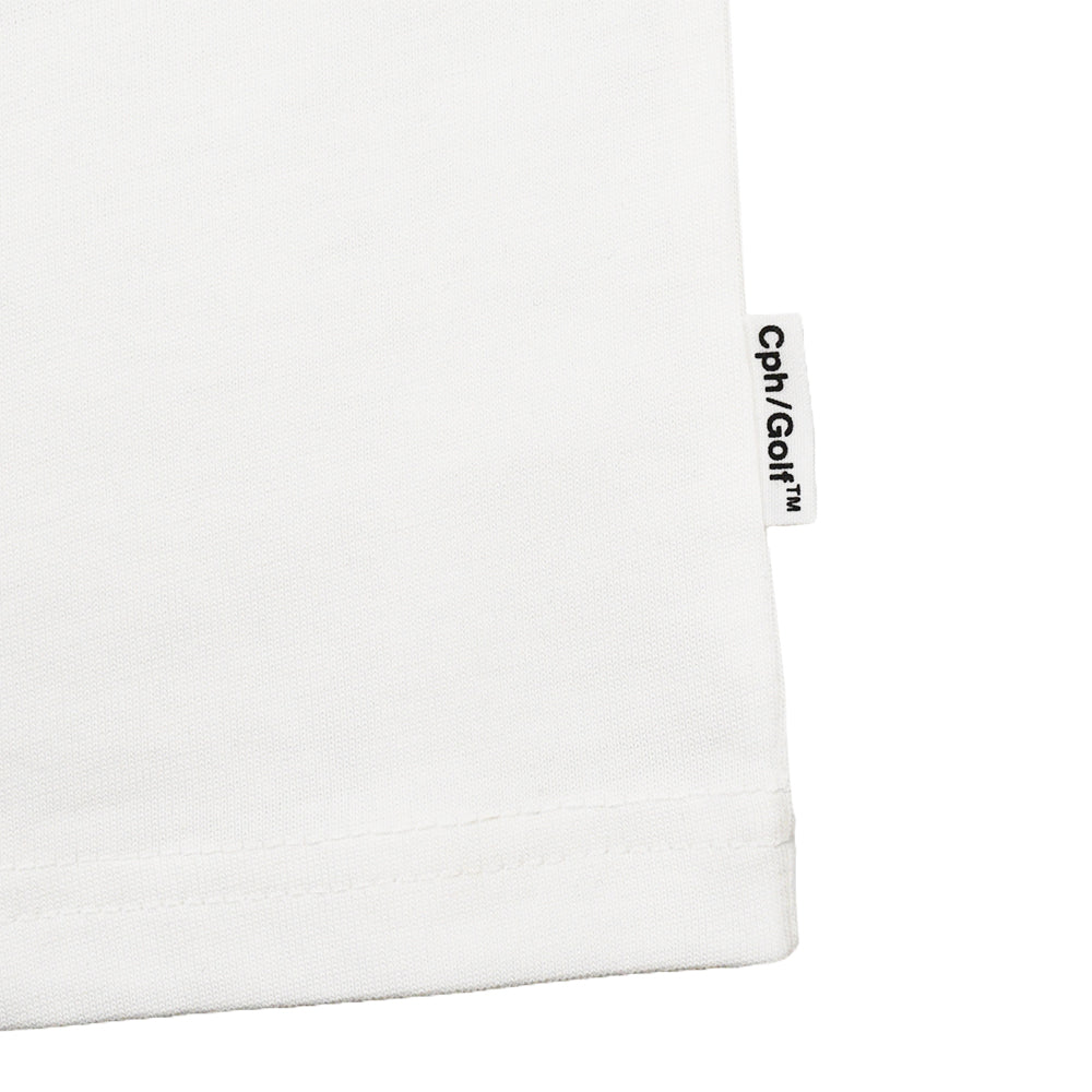 NO MORE DOUBLE BOGEYS HALF MOCK NECK TEE WHITE – Cph/Golf™︎