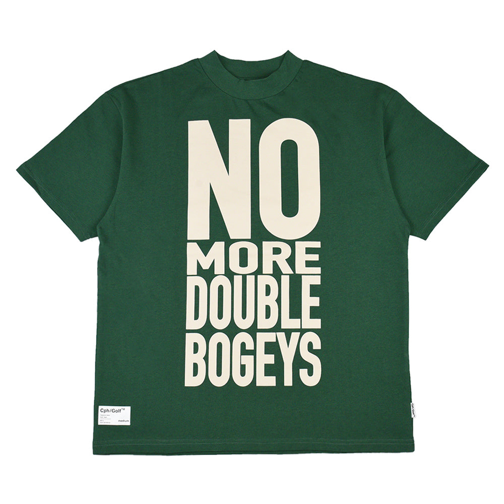 NO MORE DOUBLE BOGEYS ハーフモックネックシャツ NO MORE DOUBLE BOGEYS HALF MOCK NECK TEE GREEN – Cph/Golf™︎