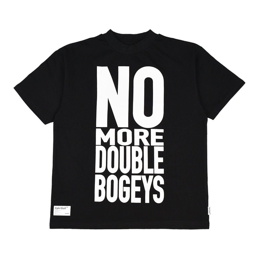 NO MORE DOUBLE BOGEYS ハーブモックネックシャツ　M 新作 WOMEN] #NO MORE DOUBLE BOGEYS HALF MOCK NECK TEE BLACK – Cph