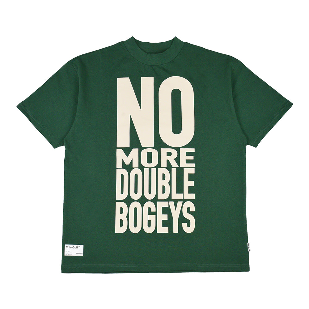 WOMEN] #NO MORE DOUBLE BOGEYS HALF MOCK NECK TEE GREEN – Cph/Golf™︎