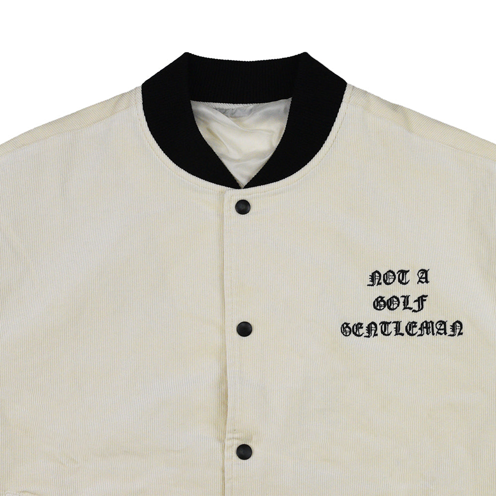 OLD ENGLISH LOGO STADIUM JACKET WHITE – Cph/Golf™︎
