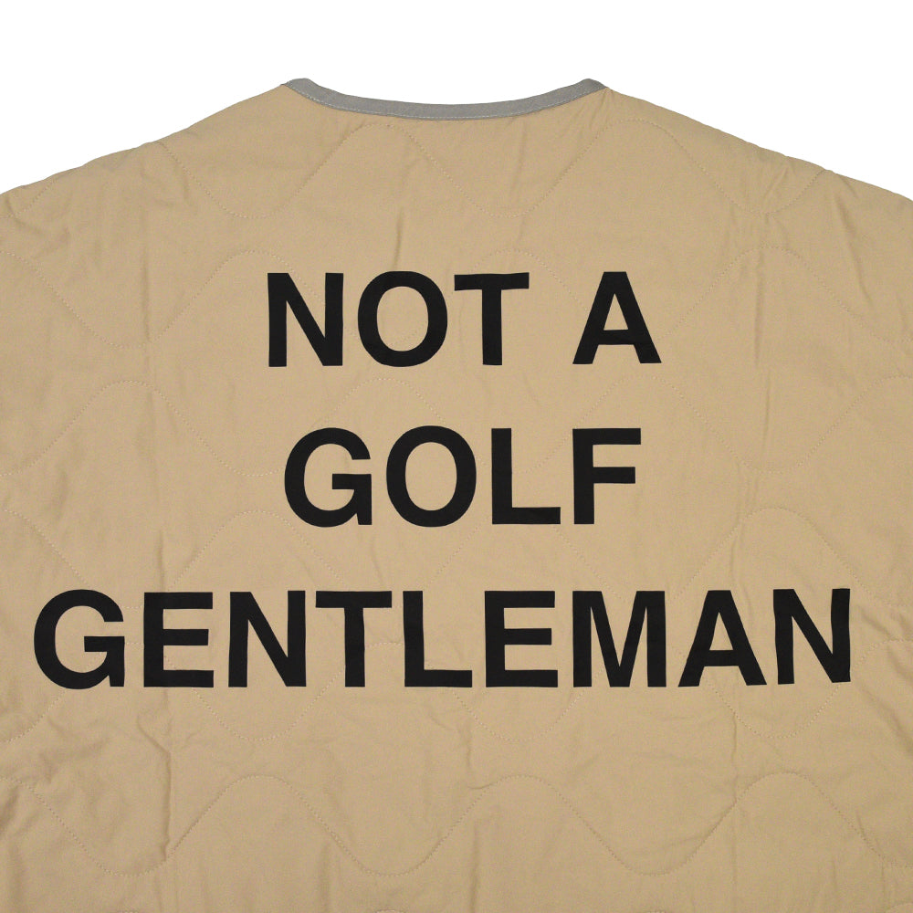 BICOLOR QUILTING NO COLLAR JACKET BEIGE – Cph/Golf™︎