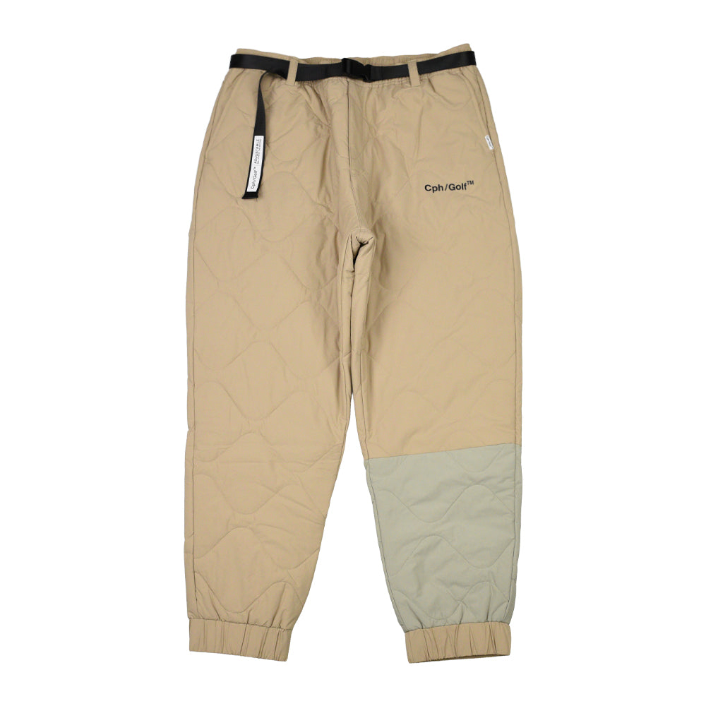 BICOLOR QUILTING JOGGER PANTS BEIGE – Cph/Golf™︎
