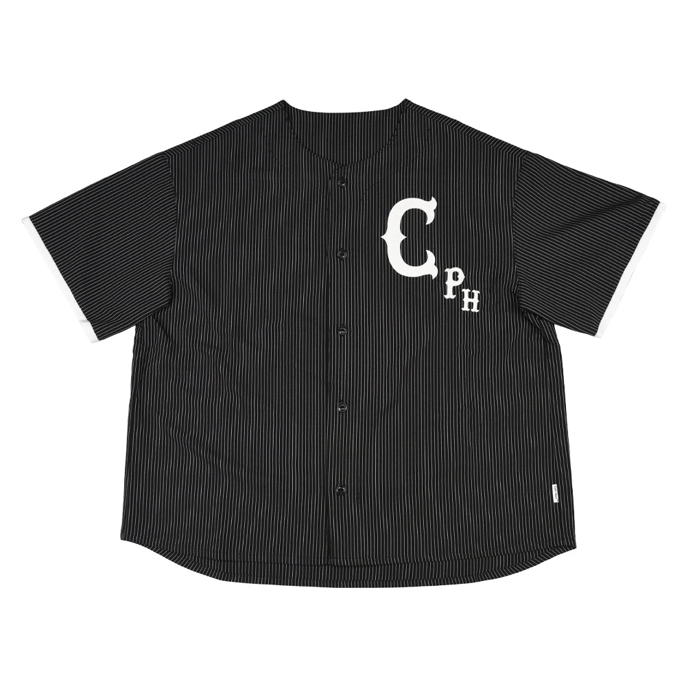 Cph/Golf キャプテンズヘルムゴルフ　ノーカラー　半袖シャツ　バイカラー Cph/Golf キャプテンズヘルムゴルフ ノーカラー 半袖シャツ バイ