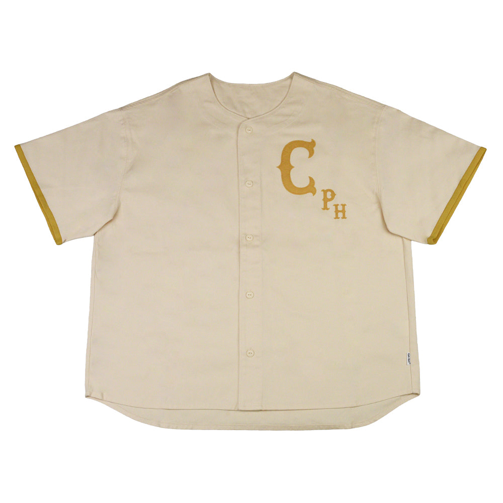 メンズウェア cph CLASSIC BB COTTON NO COLLAR SHIRT CLASSIC BB COTTON NO COLLAR SHIRT CREAM YELLOW – Cph/Golf™︎