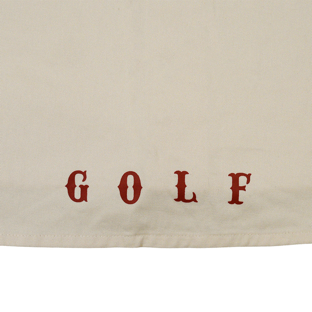 CLASSIC BB COTTON NO COLLAR SHIRT CREAM RED – Cph/Golf™︎