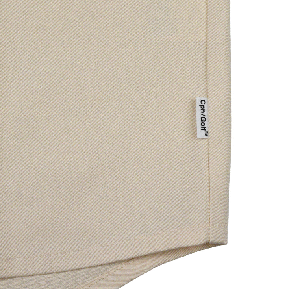 CLASSIC BB COTTON NO COLLAR SHIRT CREAM NAVY – Cph/Golf™︎