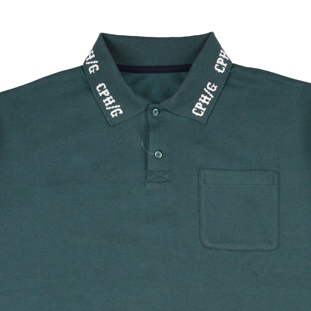 CLASSIC COTTON RIB POLO SHIRT GREEN – Cph/Golf™︎