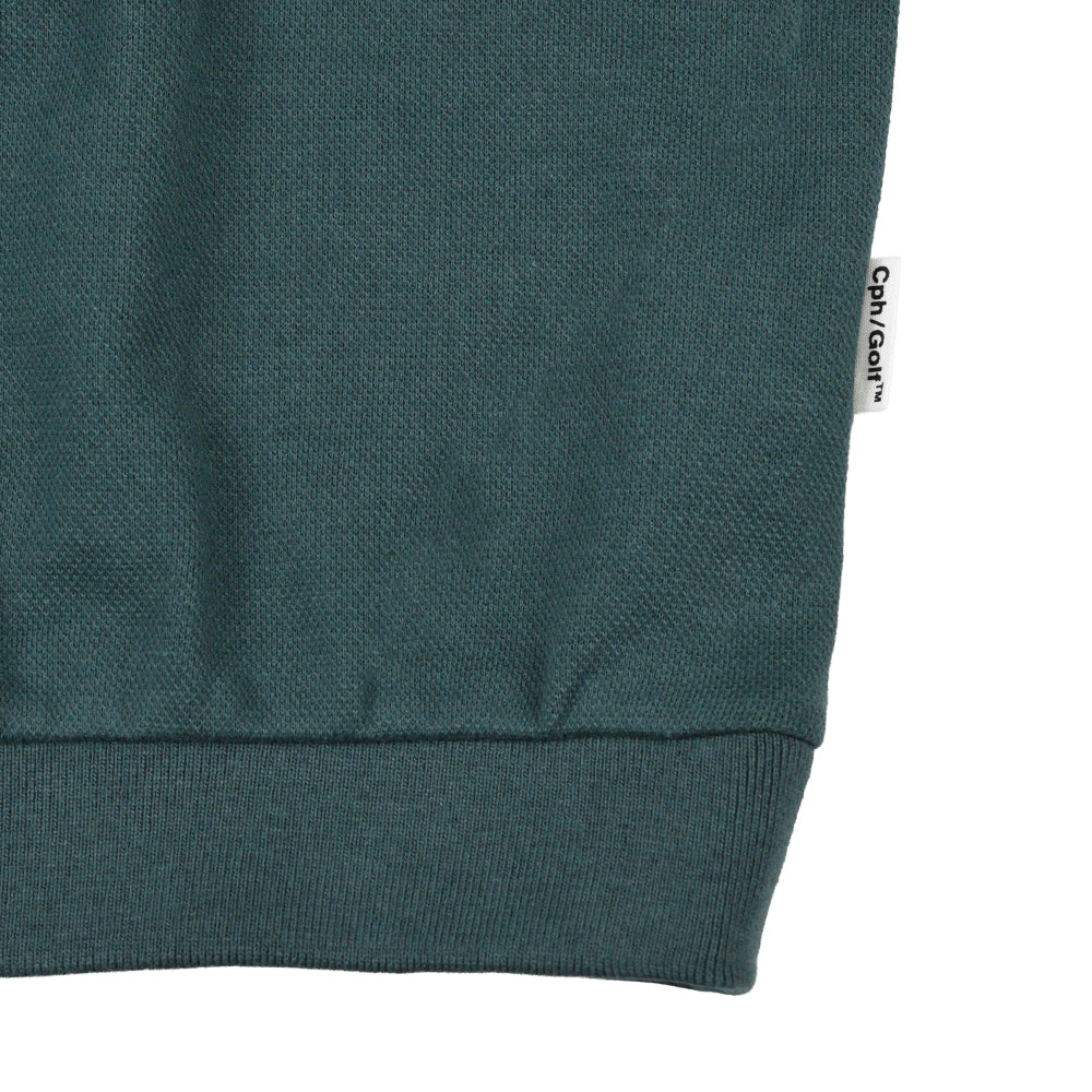 CLASSIC COTTON RIB POLO SHIRT GREEN – Cph/Golf™︎