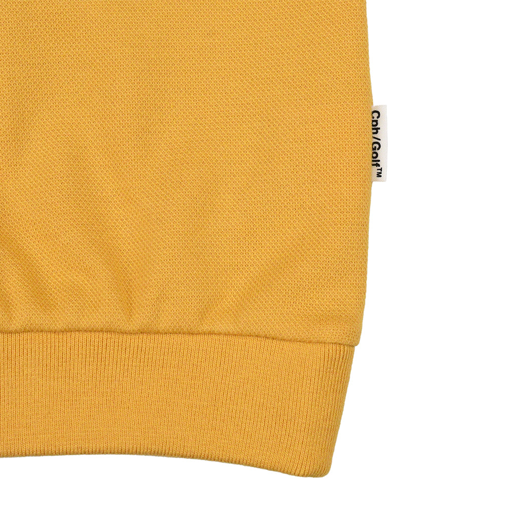 CLASSIC COTTON RIB POLO SHIRT YELLOW – Cph/Golf™︎