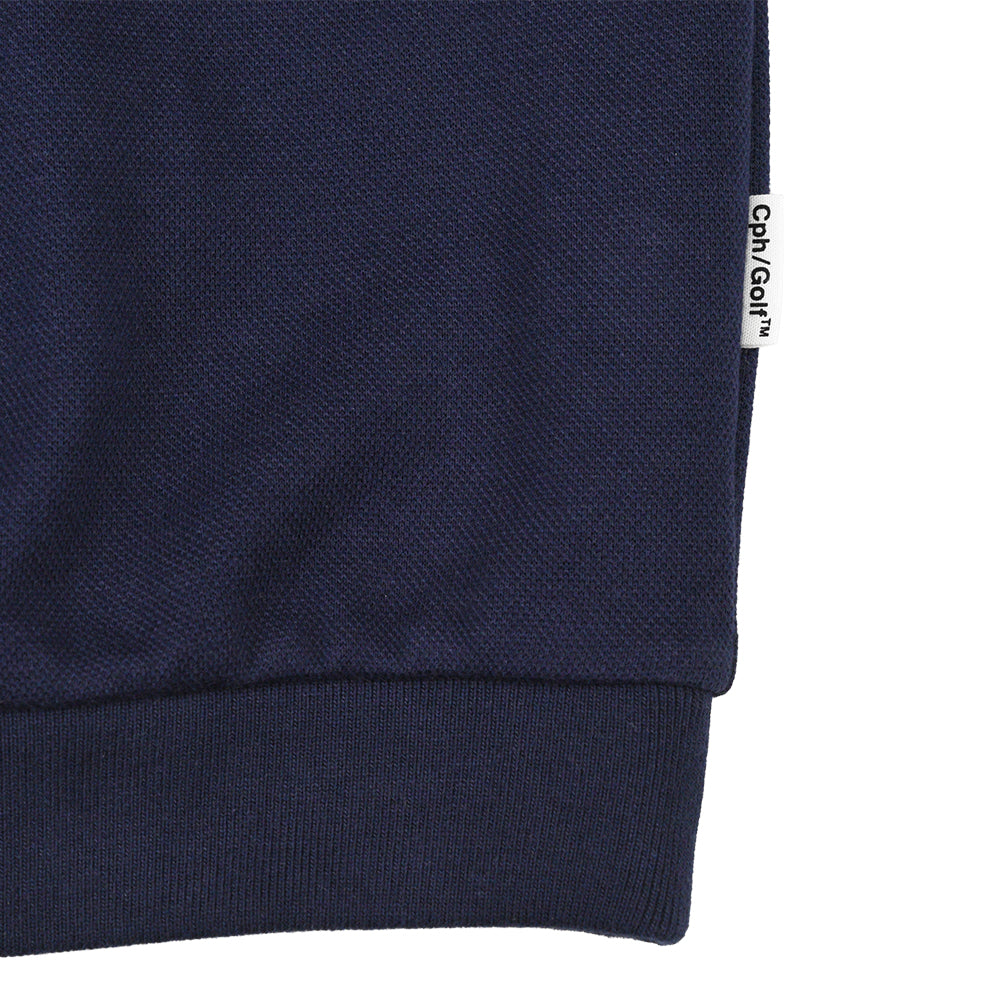 CLASSIC COTTON RIB POLO SHIRT NAVY – Cph/Golf™︎