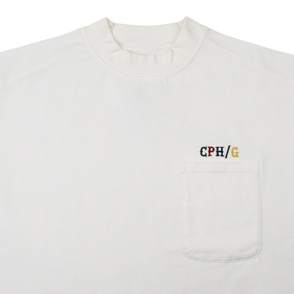 FRONT POCKET CLASSIC COTTON HALF MOCK NECK TEE WHITE – Cph/Golf™︎