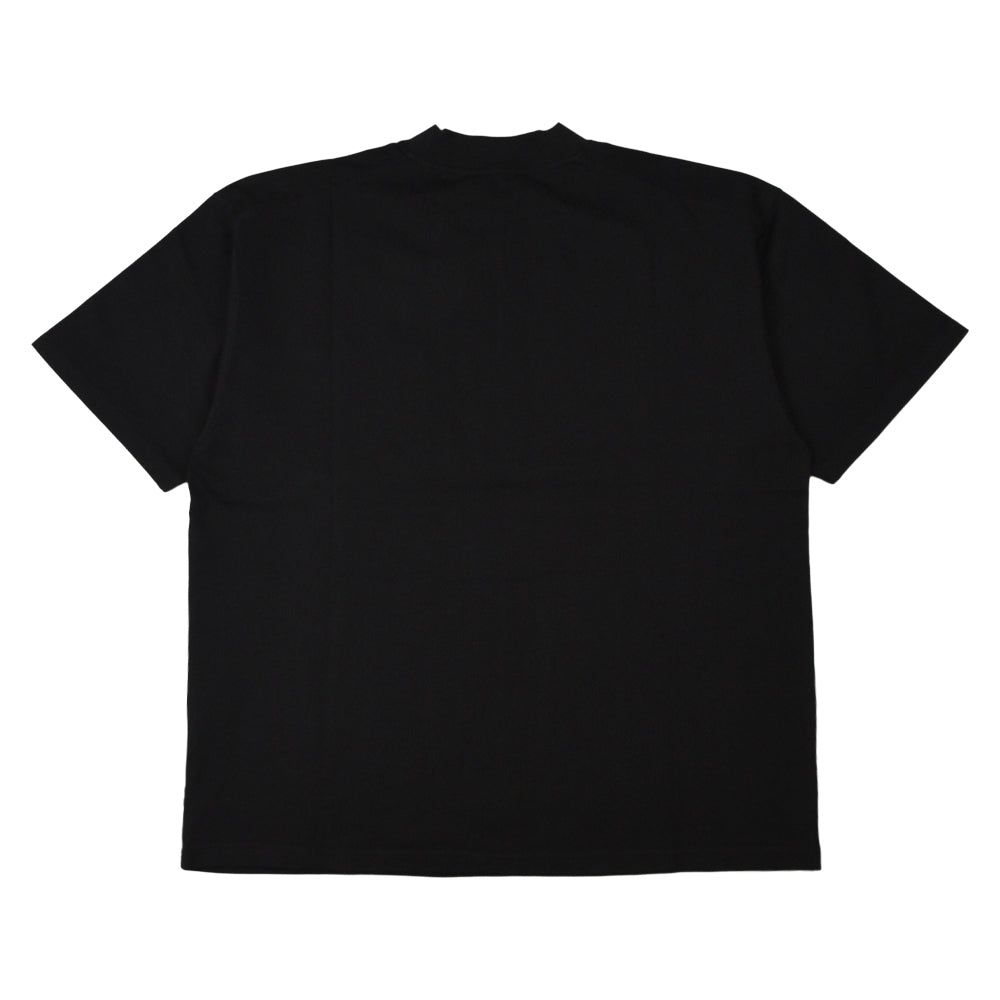 FRONT POCKET CLASSIC COTTON HALF MOCK NECK TEE BLACK – Cph/Golf™︎