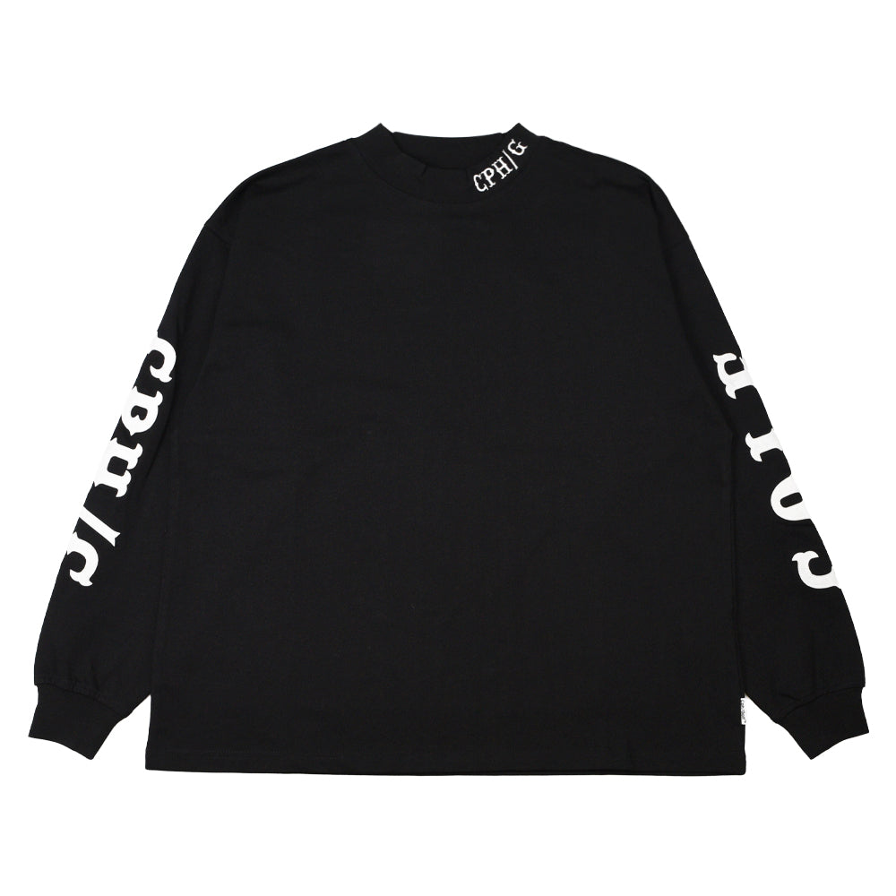 Long Sleeve Mock Neck 　ゴルフィッカーズ CLASSIC SLEEVE WAPPEN LS MOCK NECK TEE BLACK – Cph/Golf™︎