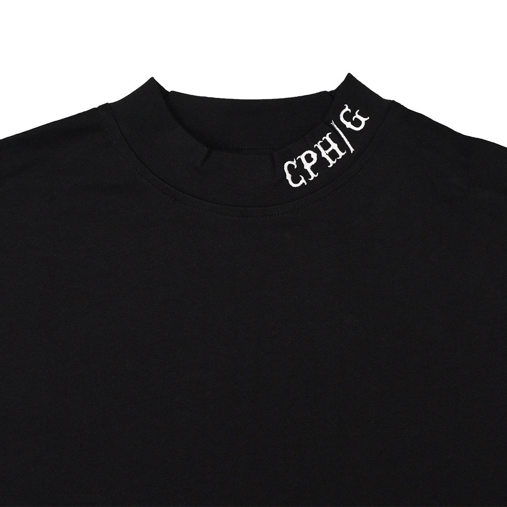 CLASSIC SLEEVE WAPPEN LS MOCK NECK TEE BLACK – Cph/Golf™︎