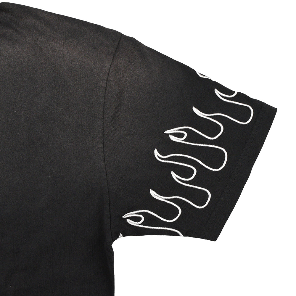 FIRE SLEEVE SS MOCK NECK TEE BLACK – Cph/Golf™︎