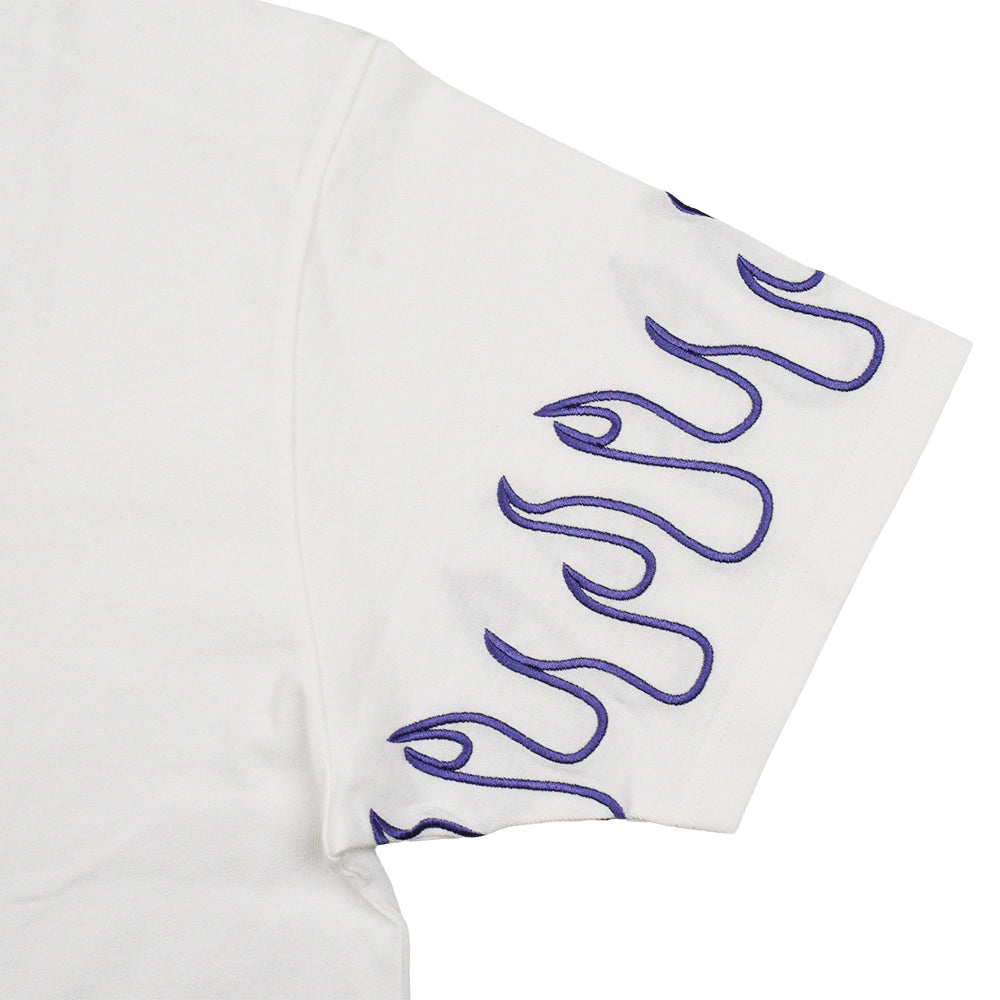 FIRE SLEEVE SS MOCK NECK TEE WHITE – Cph/Golf™︎