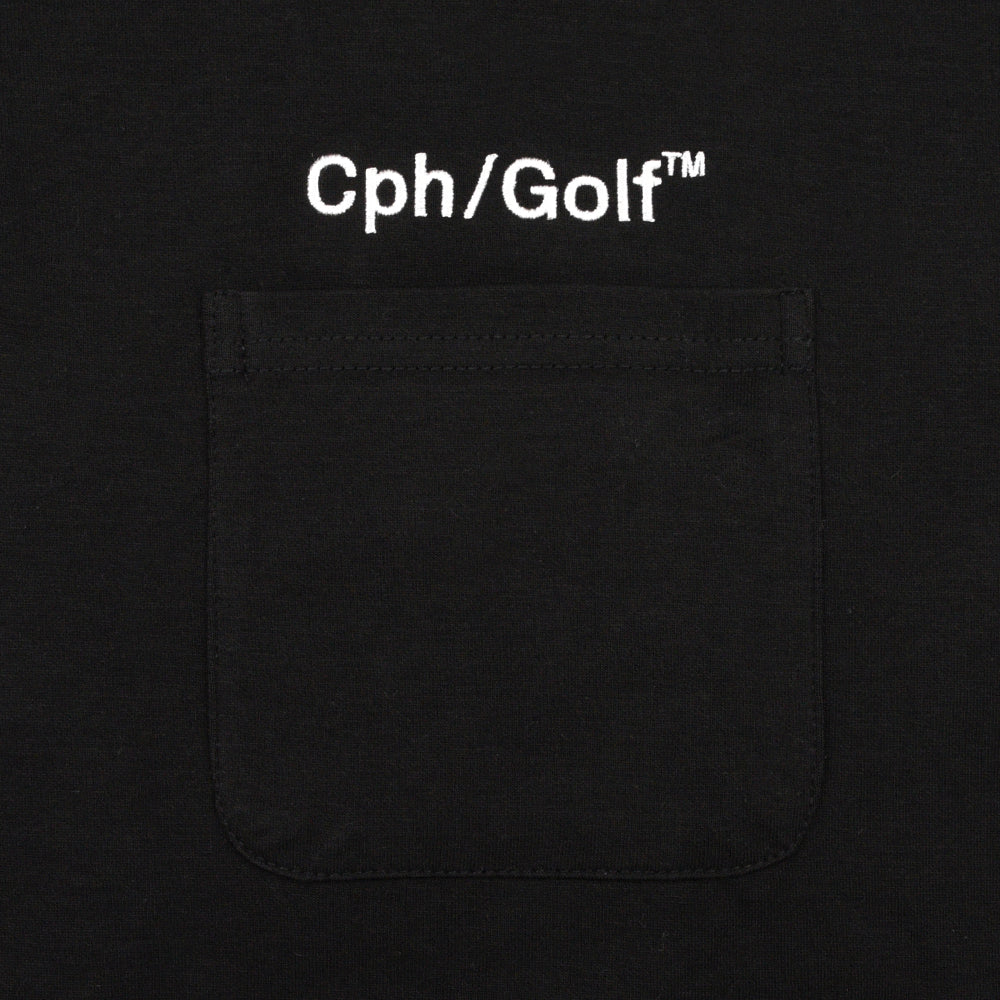 FIRE SS POLO BLACK – Cph/Golf™︎
