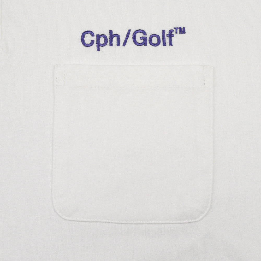 FIRE SS POLO WHITE – Cph/Golf™︎