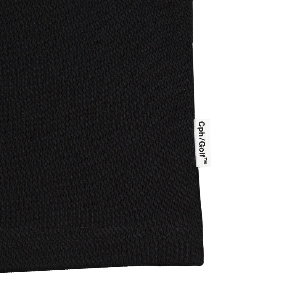 OLD ENGLISH LOGO SS MOCK NECK TEE BLACK – Cph/Golf™︎