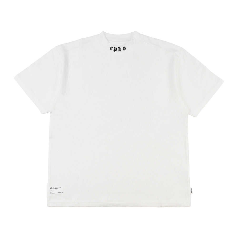 Cph/Golf×RUFFLOG SS MOCK NECK TEE WHITE WOMEN MOCKNECK TEE – Cph