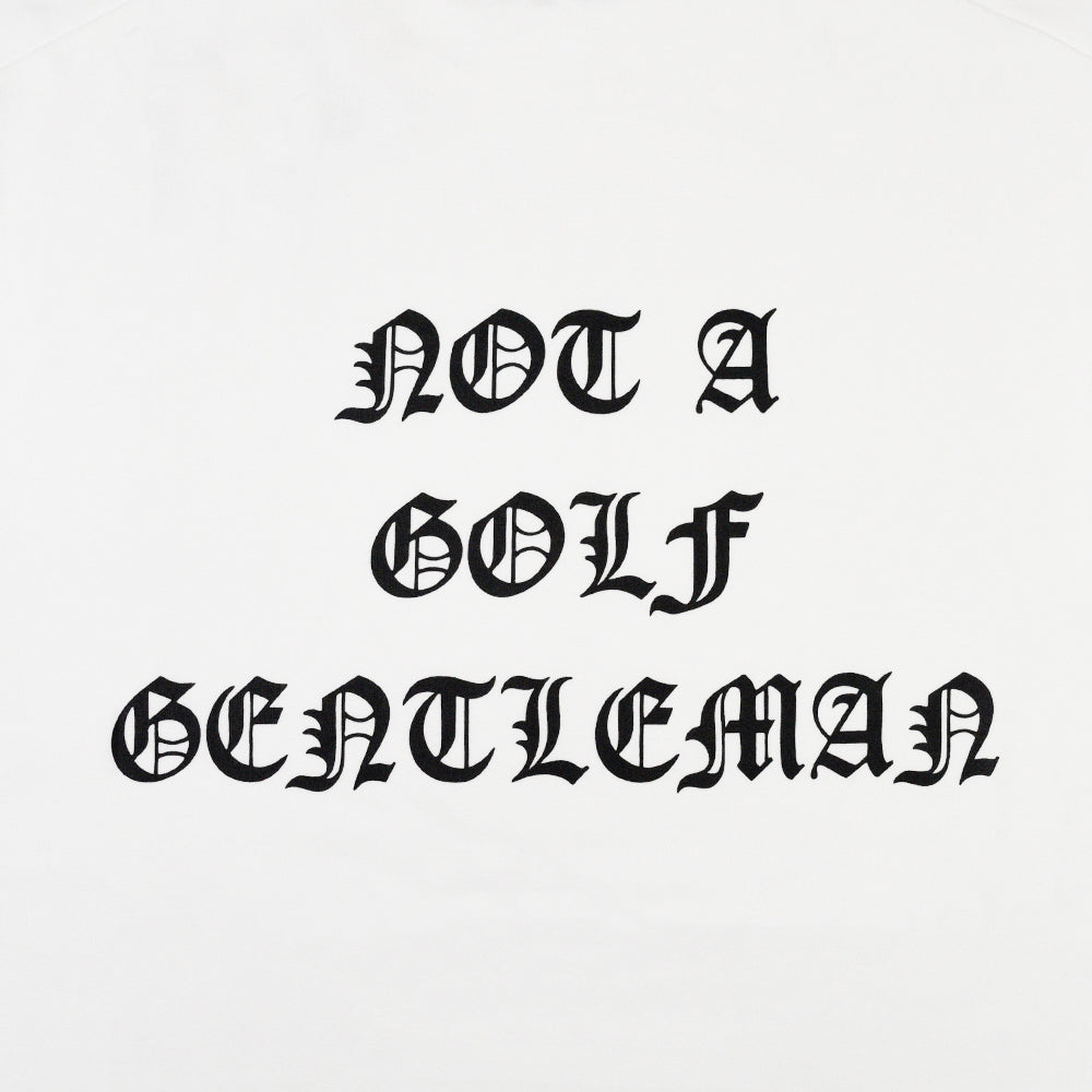 OLD ENGLISH LOGO SS MOCK NECK TEE OFF WHITE – Cph/Golf™︎