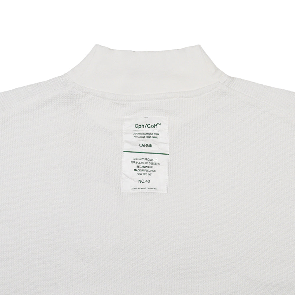 THERMAL LS MOCK NECK TEE WHITE – Cph/Golf™︎