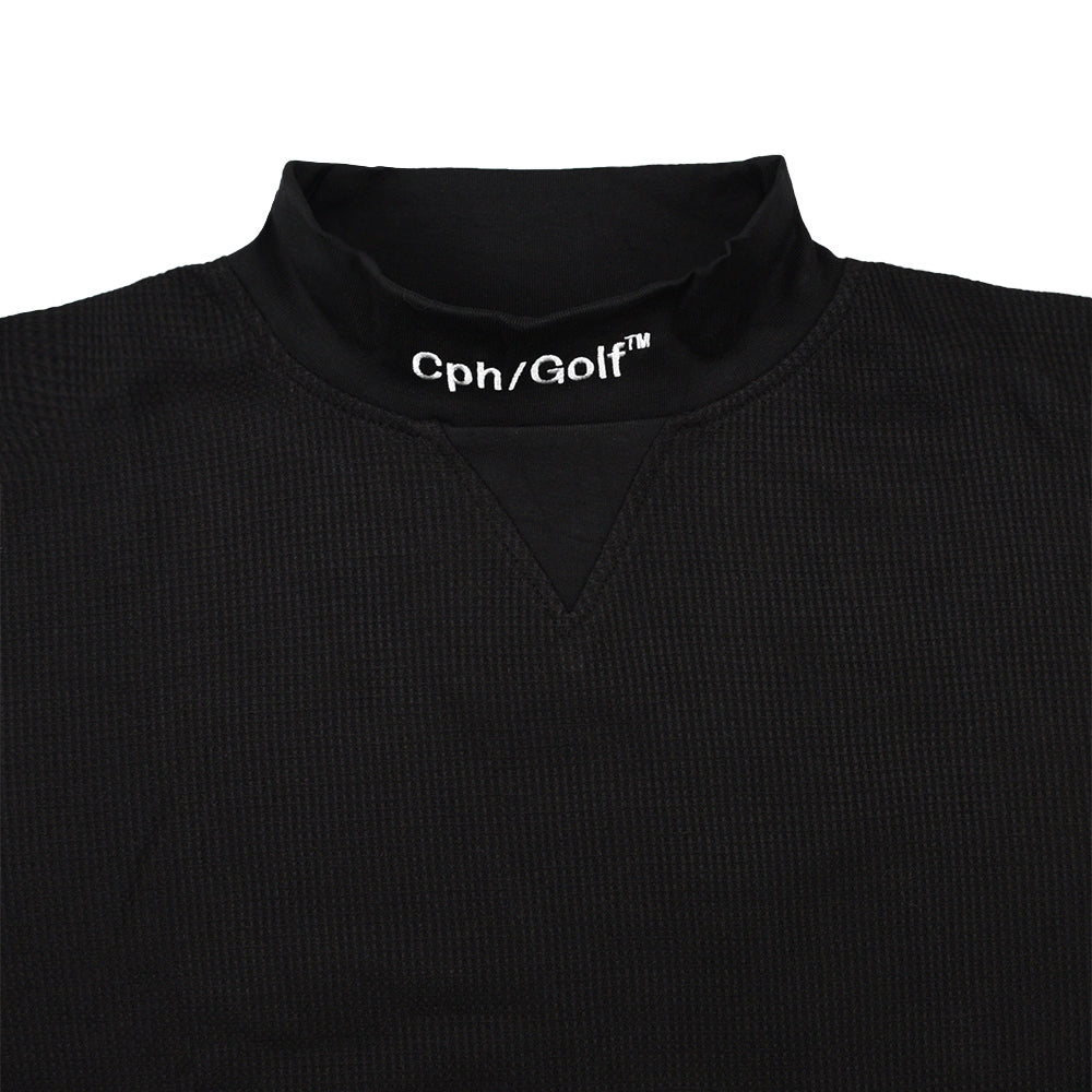 THERMAL LS MOCK NECK TEE BLACK – Cph/Golf™︎