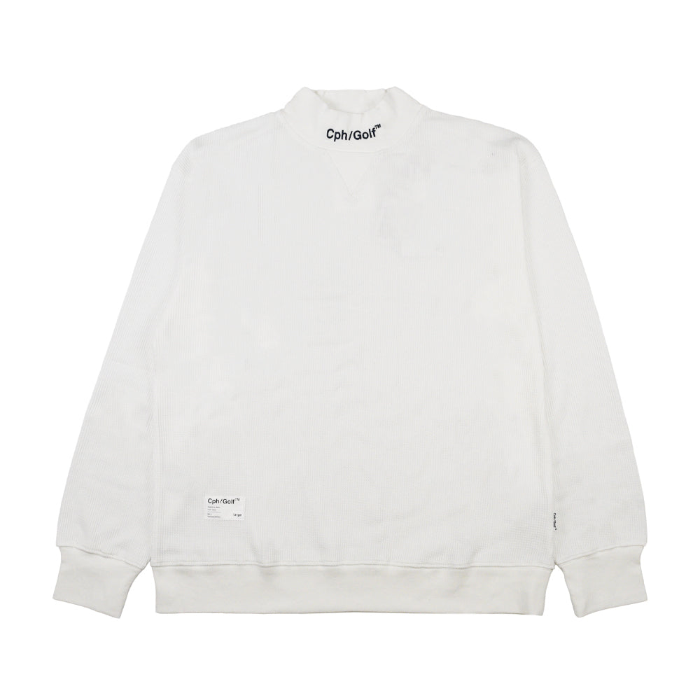THERMAL LS MOCK NECK TEE WHITE – Cph/Golf™︎