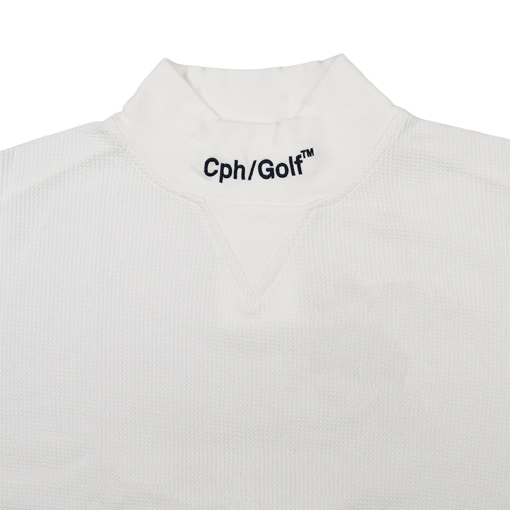 THERMAL LS MOCK NECK TEE WHITE – Cph/Golf™︎