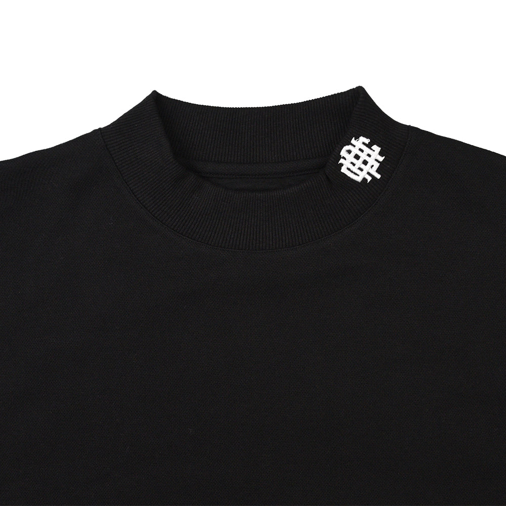 OVERLAP LOGO LS MOCK NECK TEE BLACK – Cph/Golf™︎