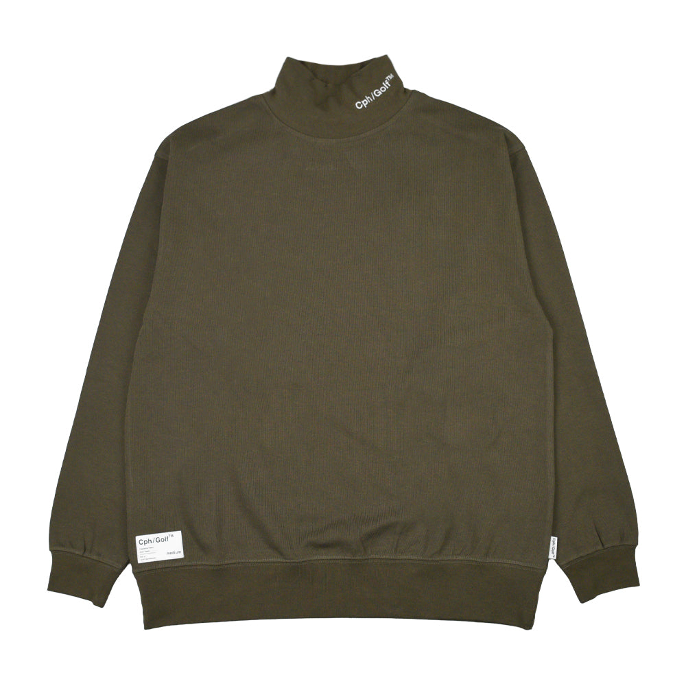TURTLE NECK LS TEE KHAKI – Cph/Golf™︎