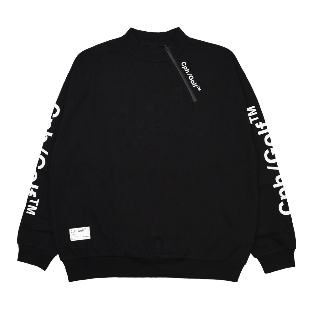 SIDE ZIPPER WARM LS MOCK NECK TEE BLACK – Cph/Golf™︎