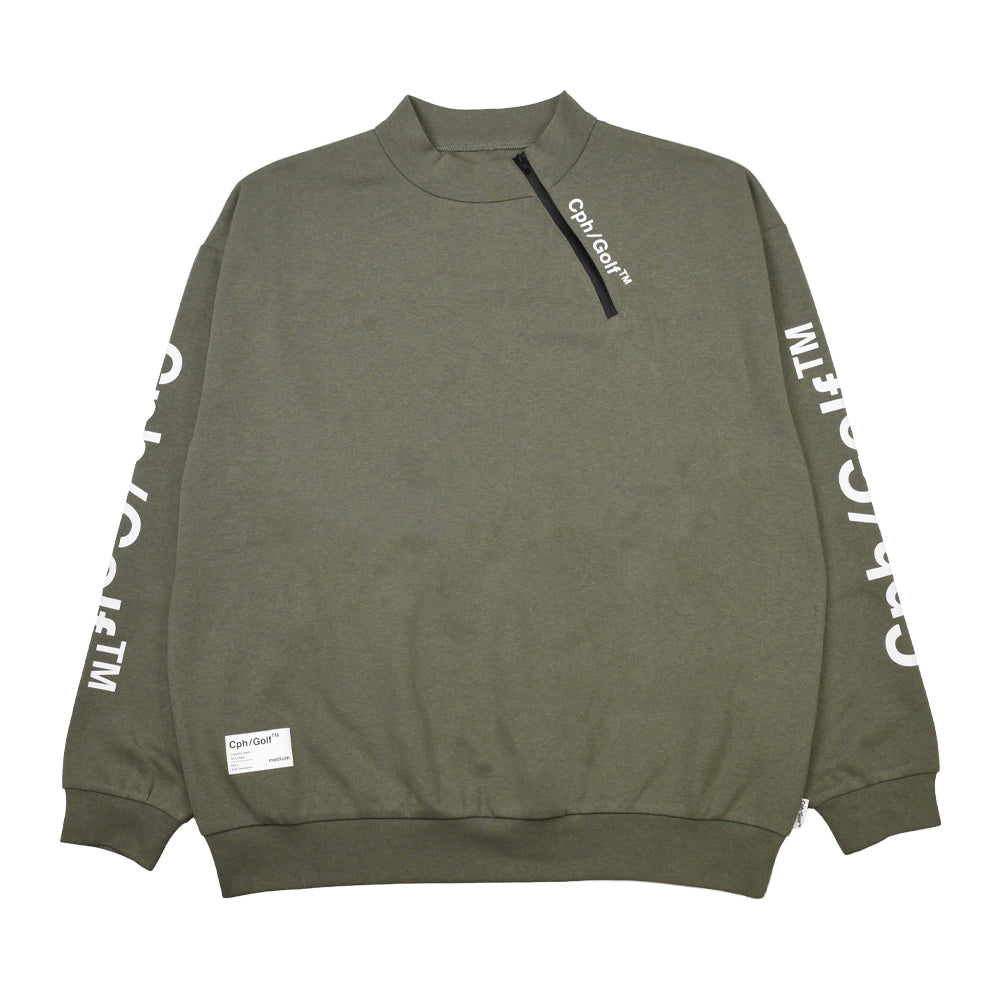 Cph/Golf WARM MOCK NECK TEE サイズL SIDE ZIPPER WARM LS MOCK NECK TEE KHAKI – Cph/Golf™︎