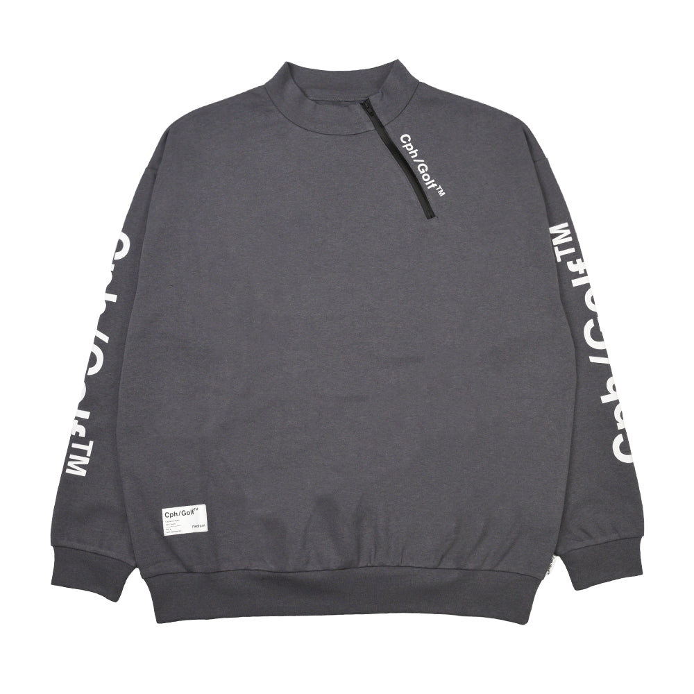 SIDE ZIPPER WARM LS MOCK NECK TEE GRAY – Cph/Golf™︎