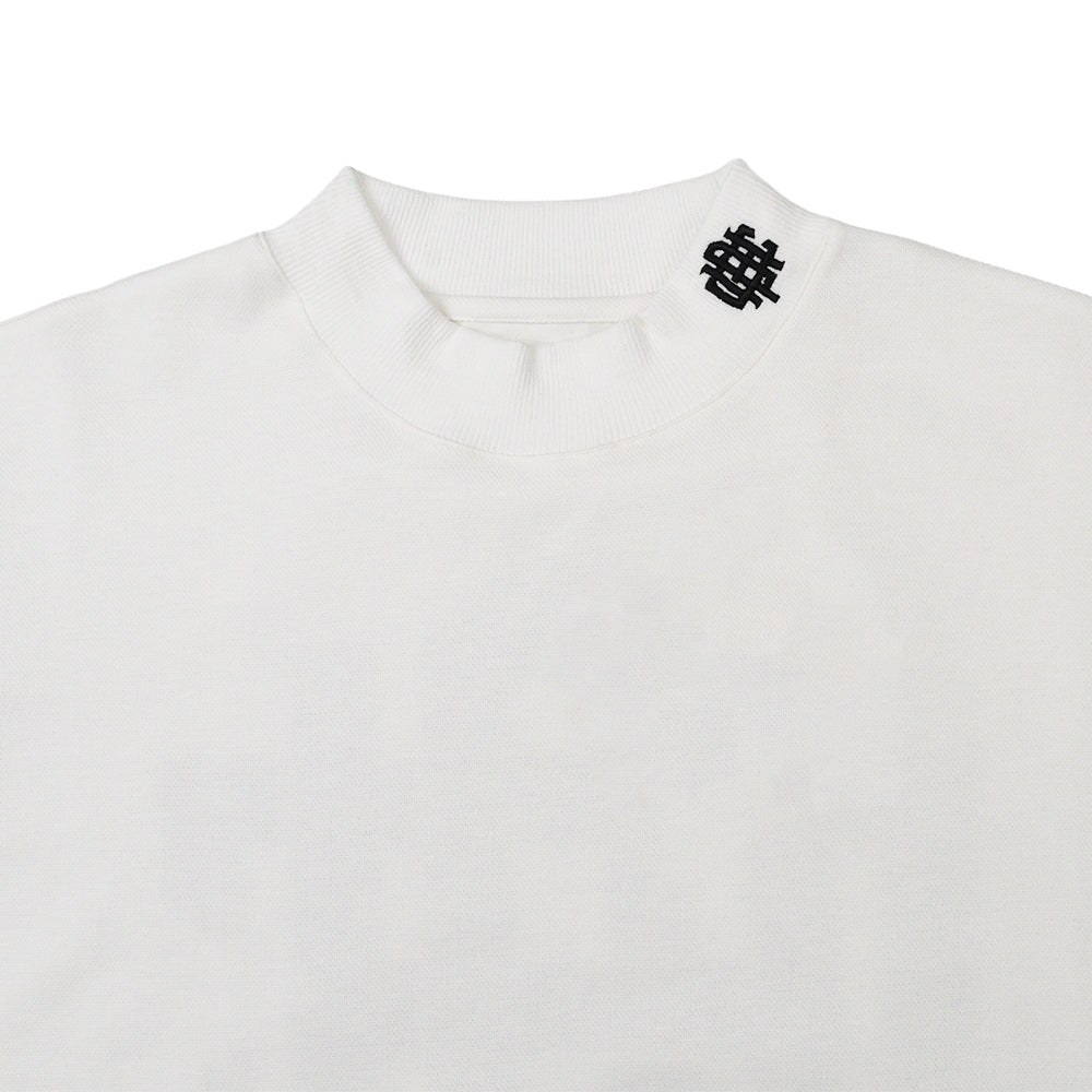 OVERLAP LOGO LS MOCK NECK TEE ホワイト WOMEN]OVERLAP LOGO LS MOCK NECK TEE WHITE – Cph/Golf™︎