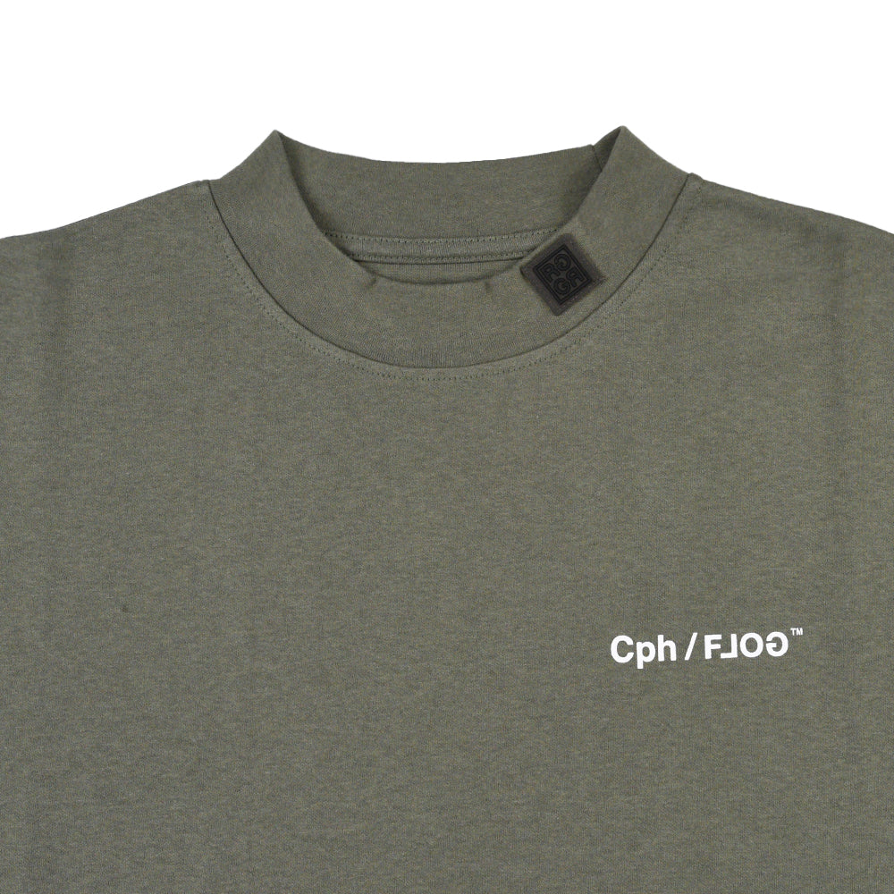 Cph/Golf×RUFFLOG SS MOCK NECK TEE KHAKI – Cph/Golf™︎