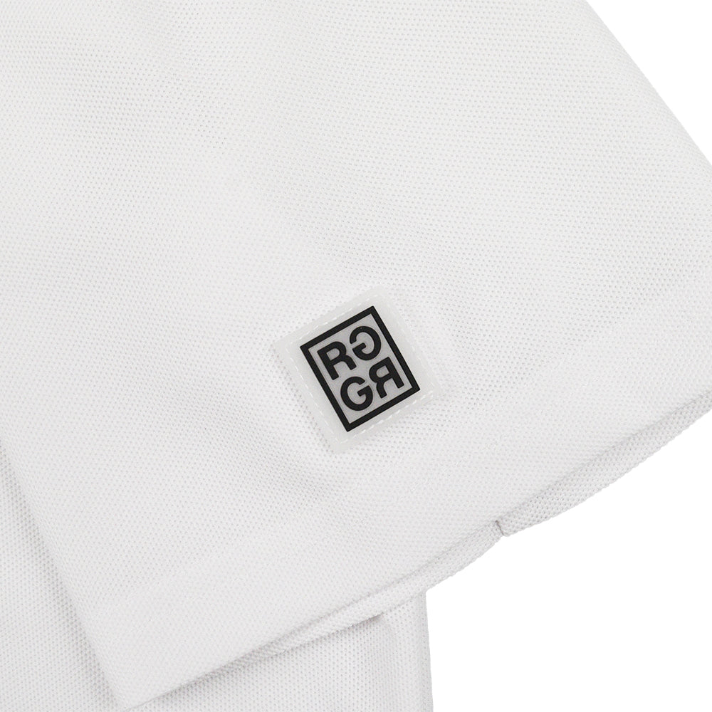 Cph/Golf×RUFFLOG VERTICAL LOGO SS POLO WHITE – Cph/Golf™︎
