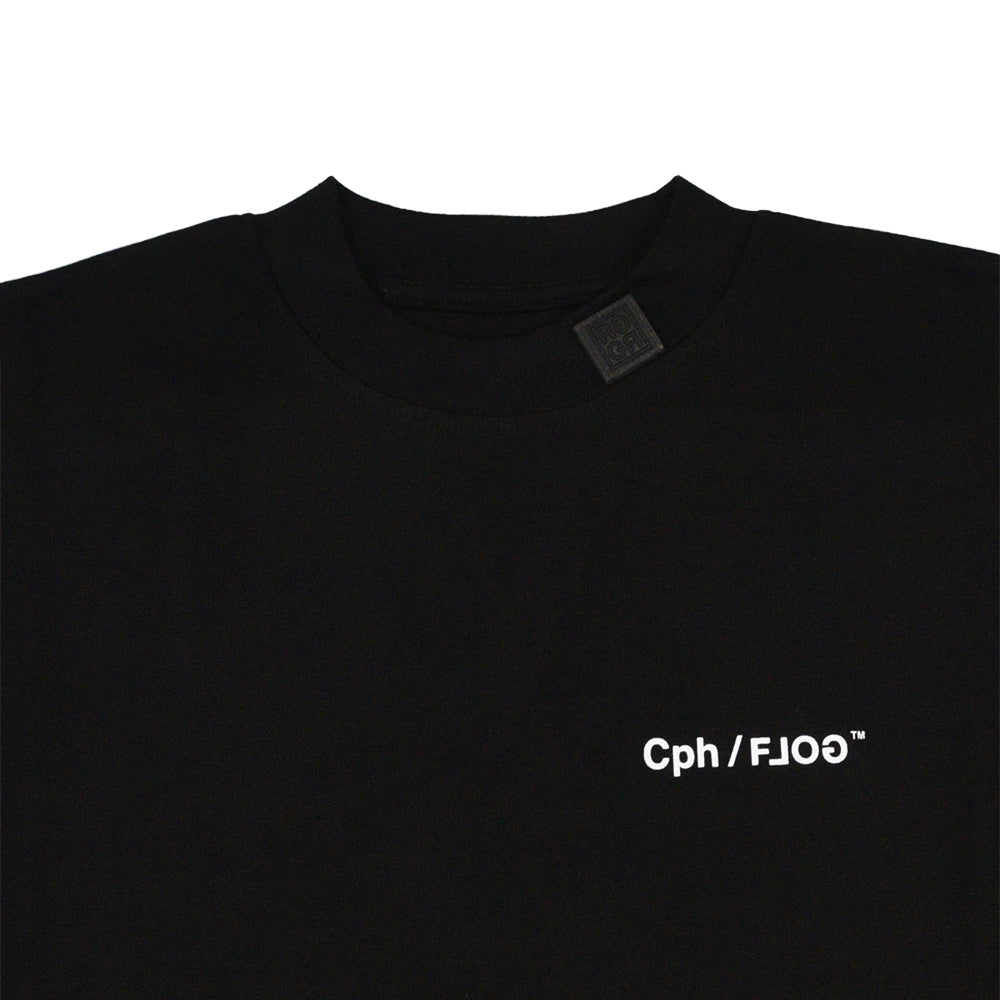 WOMEN] Cph/Golf×RUFFLOG SS MOCK NECK TEE BLACK – Cph/Golf™︎